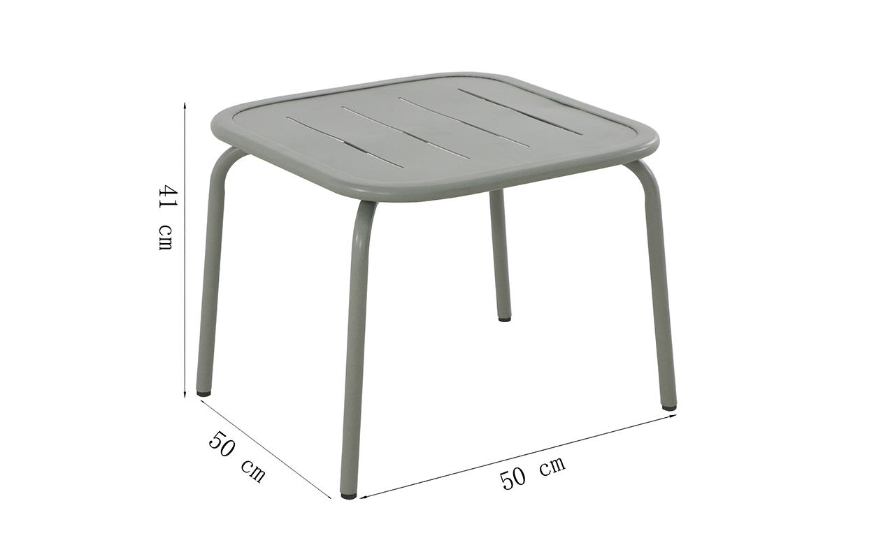 Petite table basse de jardin aluminium Kleo vert | MWH®
