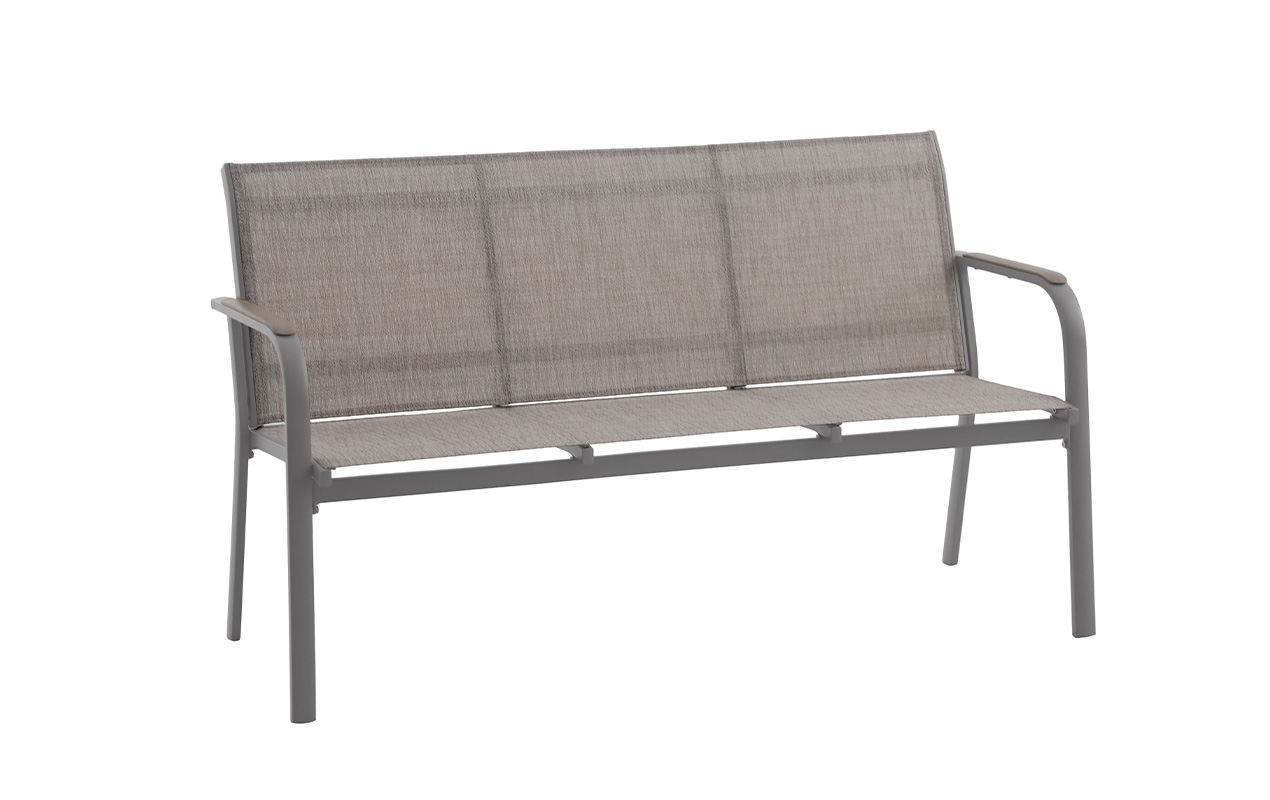 Banc de jardin aluminium Marti beige | Creador®