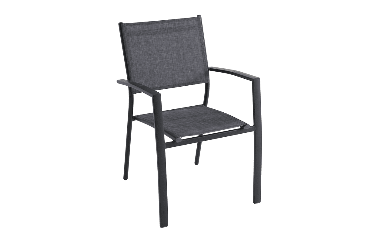 Lot de 4 fauteuils de jardin ClaraAC gris | Creador®