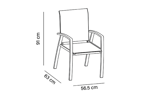 Lot de 2 fauteuils de jardin empilables Columbine | BG®