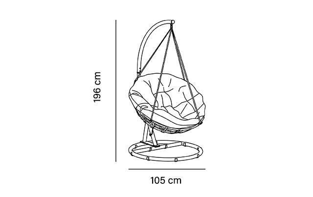 Chaise suspendue de jardin Ovo | Creador®