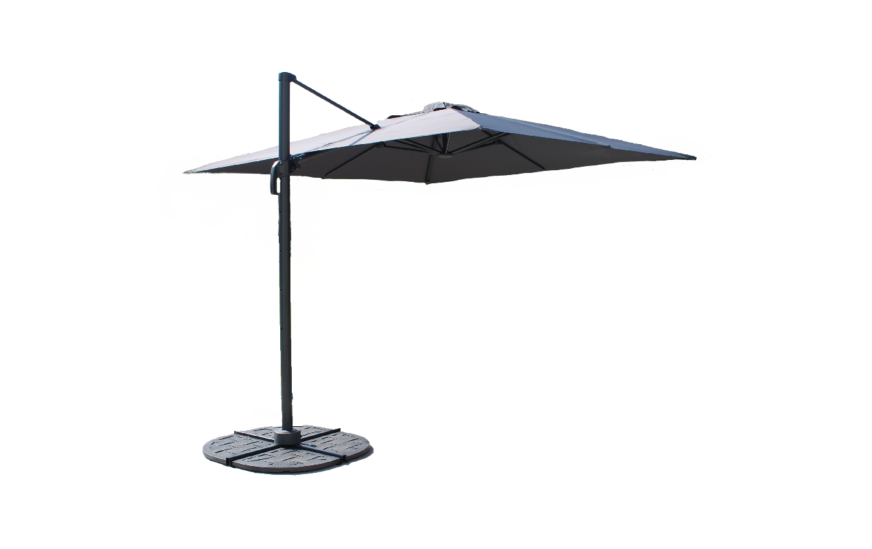 Pack parasol Vario 3x3 m housse et dalles | Creador®