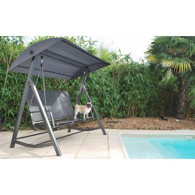 Balancelle de jardin Kedline aluminium 3 places confortable