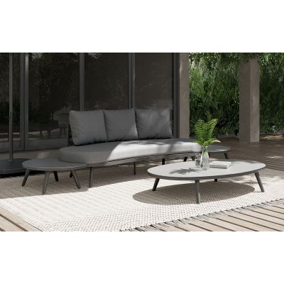 Canapé de jardin arrondi Wave 3 places | Creador®