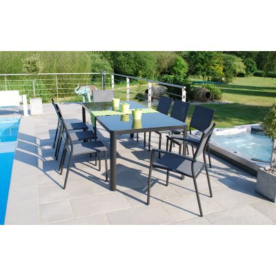  Lot de 2 Chaises et 2 fauteuils de jardin Clara | Creador®