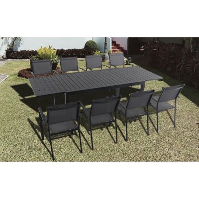 Salon de jardin extensible Nirvana & ClaraAC 8 places