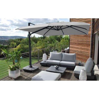 Parasol déporté 3x3 m carré | MWH®