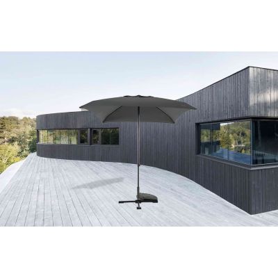 Parasol droit inclinable 2x2 carré anthracite