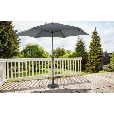 Parasol droit inclinable Ø300 hexagonal avec manivelle