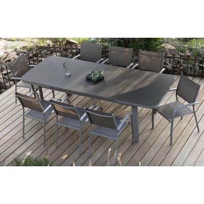 Salon de jardin extensible Alberta & Tosca 8 places | Creador®
