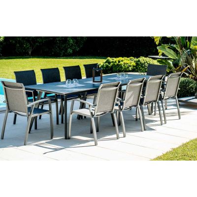 Table de jardin aluminium Eytelia L 10 places