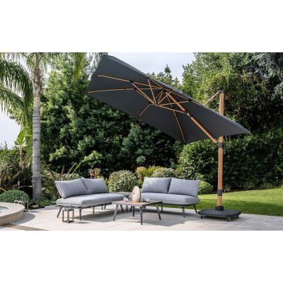 Salon de jardin modulable Antao 4 places gris | Creador®