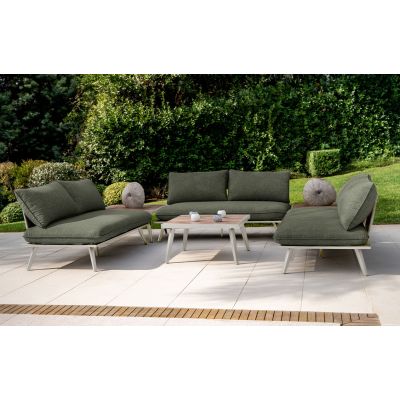 Salon de jardin modulable Antao 6 places vert | Creador®