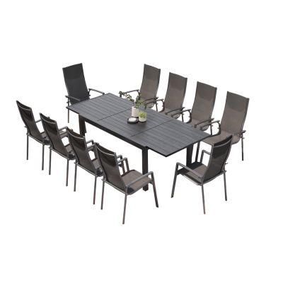 Salon de jardin Vital 240 & 10 fauteuils POSA chiné | Creador®