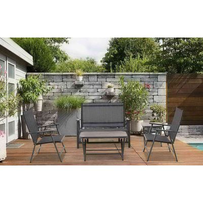 Salon de jardin toile pliant Sycamore 4 places | BG®