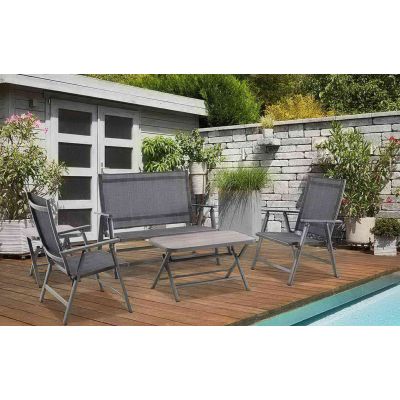 Salon de jardin toile pliant Sycamore 4 places | BG®