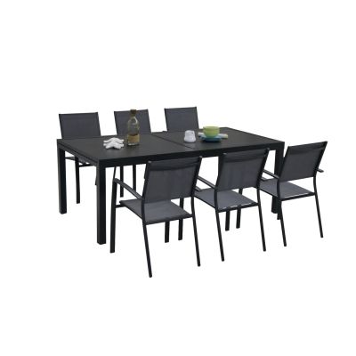 Salon de jardin Vital 300 & ClaraAC 8 places gris