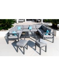Grand salon de jardin d'angle Carolina 10 places | BG®