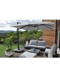 Parasol déporté 3x3 m carré | MWH®