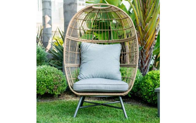 Fauteuil de jardin en résine tressée effet rotin Holly | BG®