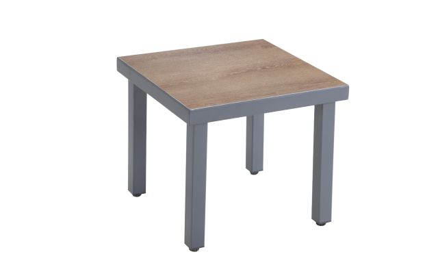 Table basse de jardin Cano carrée effet bois | Creador®