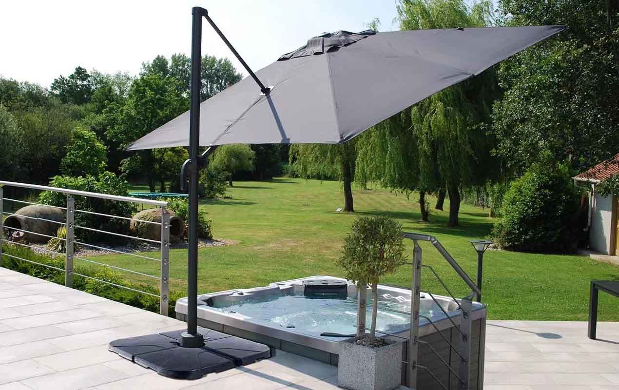 Lot de 4 dalles à remplir 60kg pour parasol | Creador®