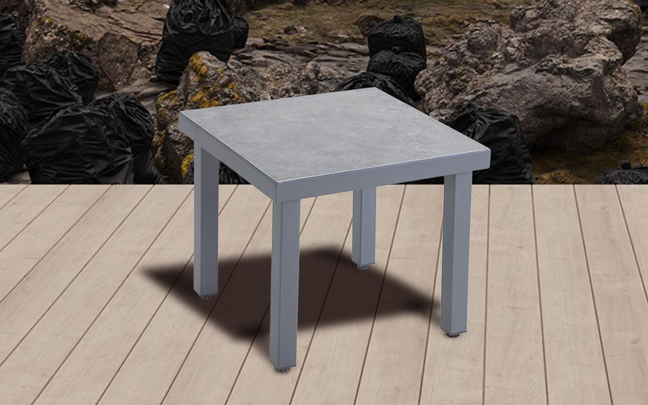 Table basse de jardin Cano carrée effet béton | Creador®