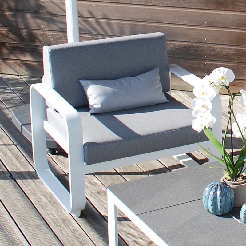 Fauteuil de jardin moderne Widero blanc | MWH®