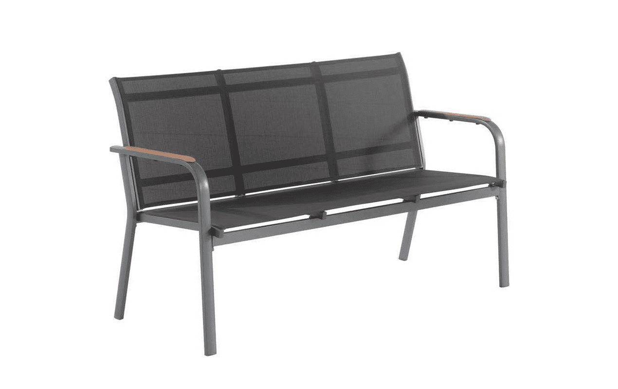 Banc de jardin aluminium Marti gris anthracite | Creador®