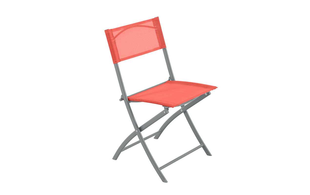 6 Chaises de jardin pliantes Melina rouge | Creador®
