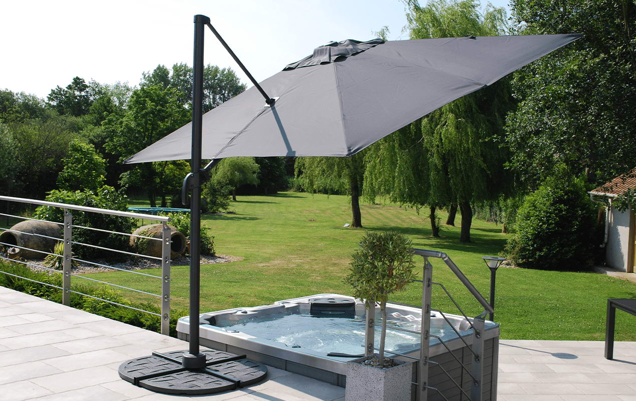 parasol carre deporte