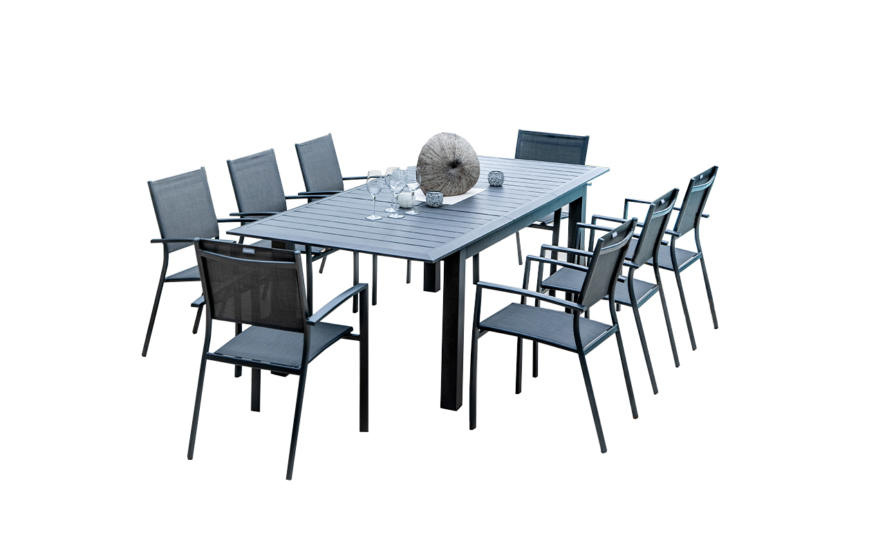 Salon de jardin extensible Vasco & ClaraAC 8 places | Creador®