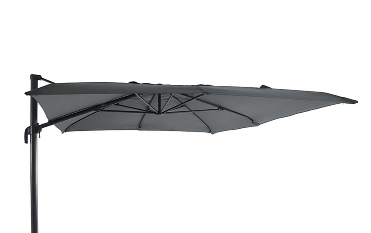 Toile de Remplacement Parasol Déporté Haut de Gamme 250g/m2 4x3 m Taupe -  Toile parasol